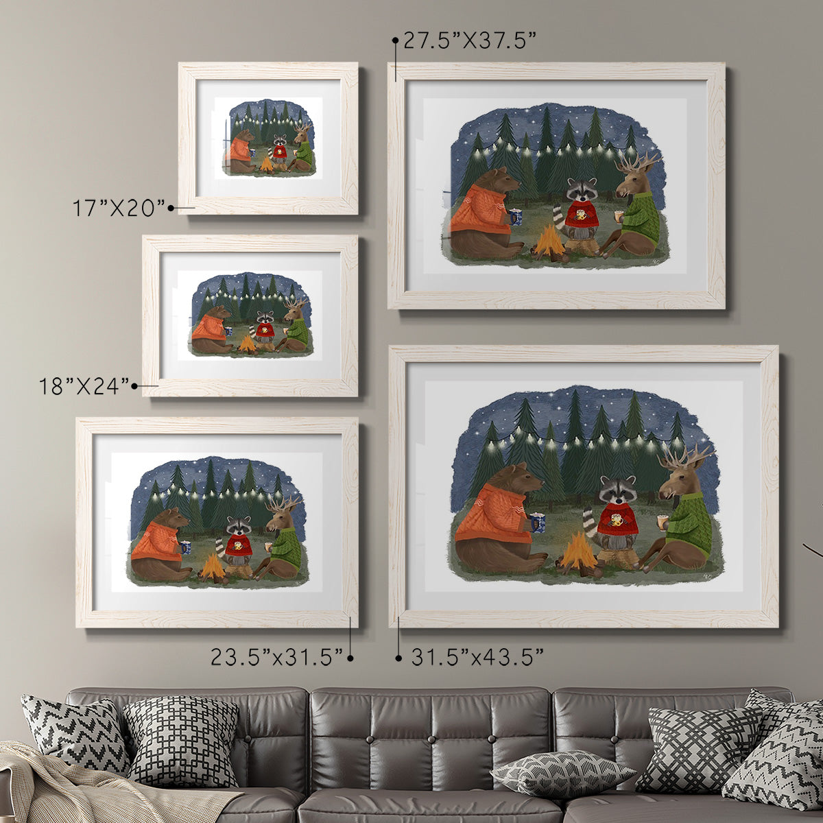 Campfire Hot Chocolate - Barnwood Framed Art Print