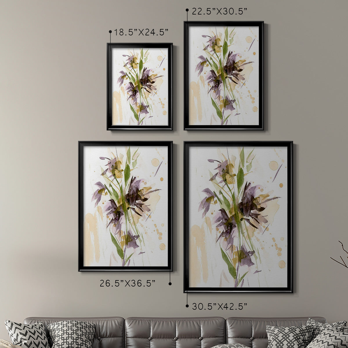 After Rain II - Modern Framed Canvas Print