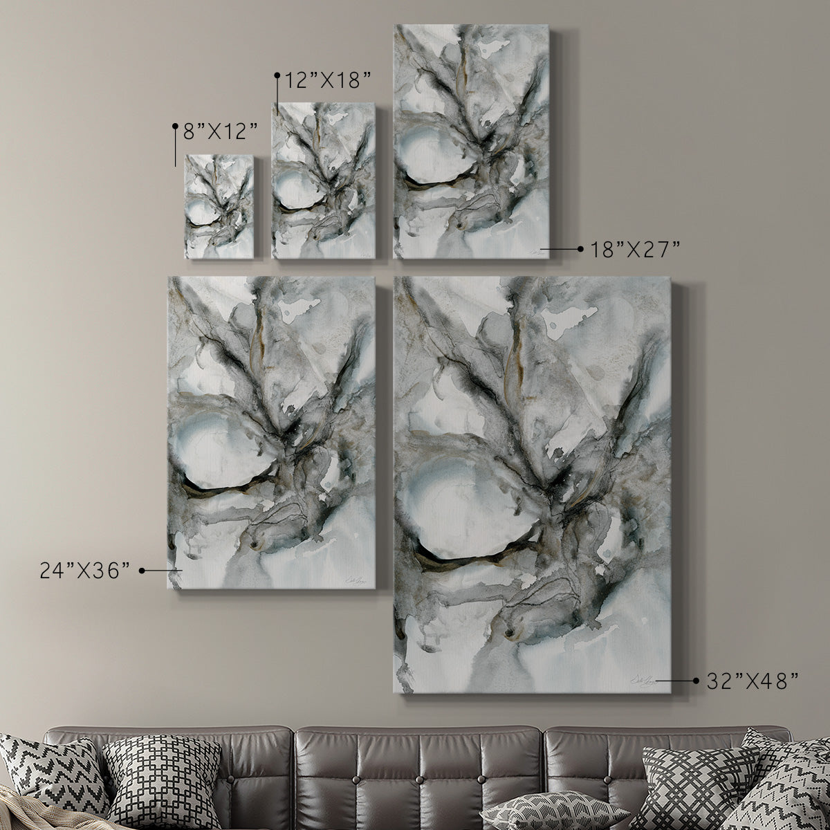 Marble Harmony - Canvas Art Print