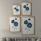 Blue Mums - Modern Framed Canvas Print