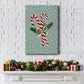 Peppermint Snowman Collection B Premium Gallery Wrapped Canvas - Ready to Hang