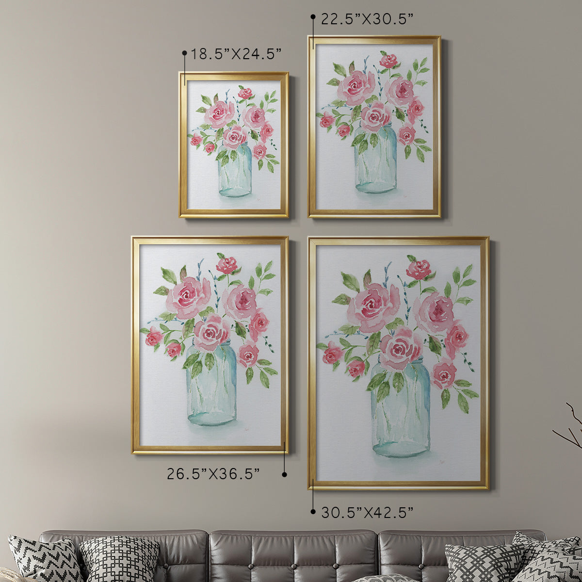 Adorable II - Modern Framed Canvas Print