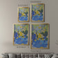 Lake Como Garden - Modern Framed Canvas Print