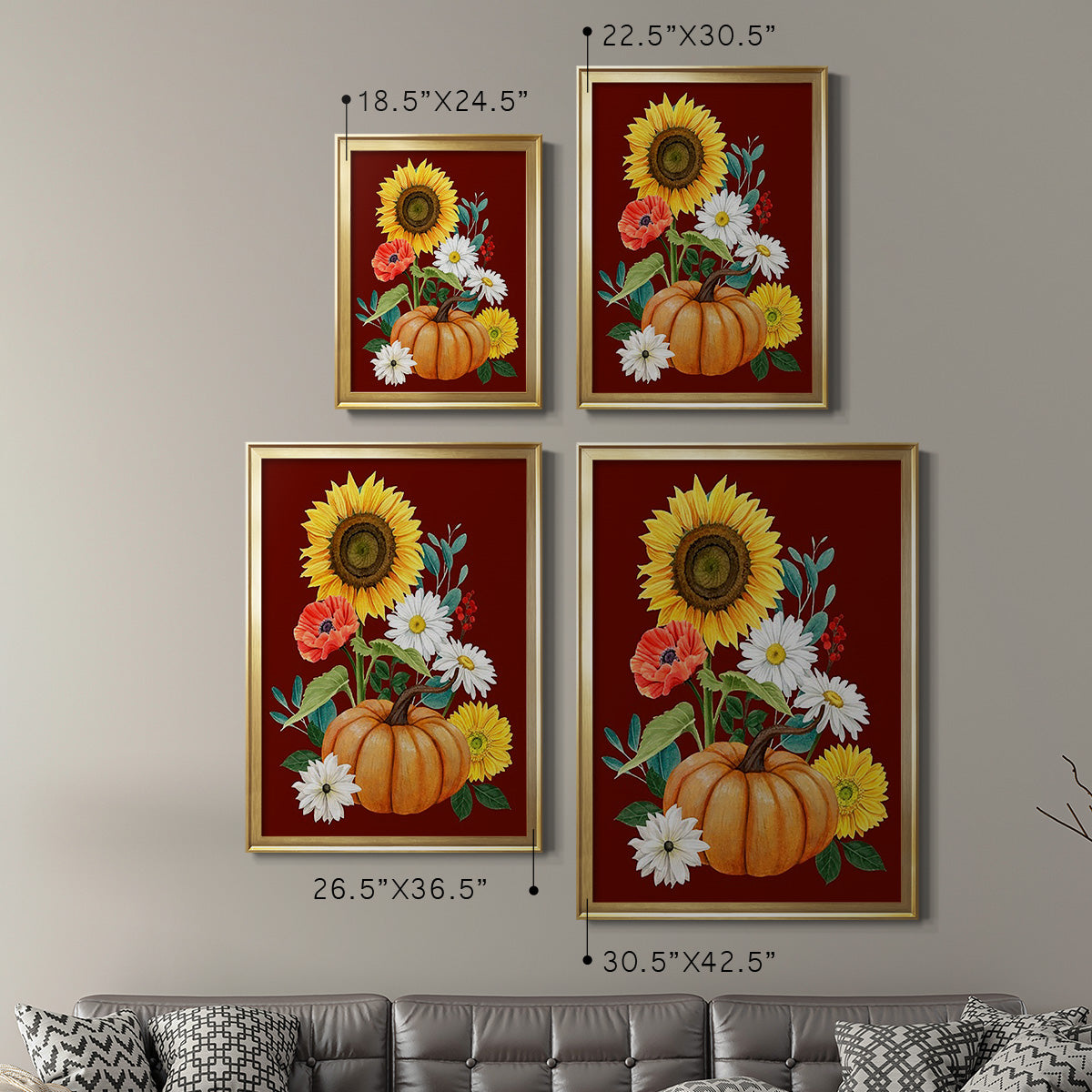 Beautiful Fall II - Modern Framed Canvas Print