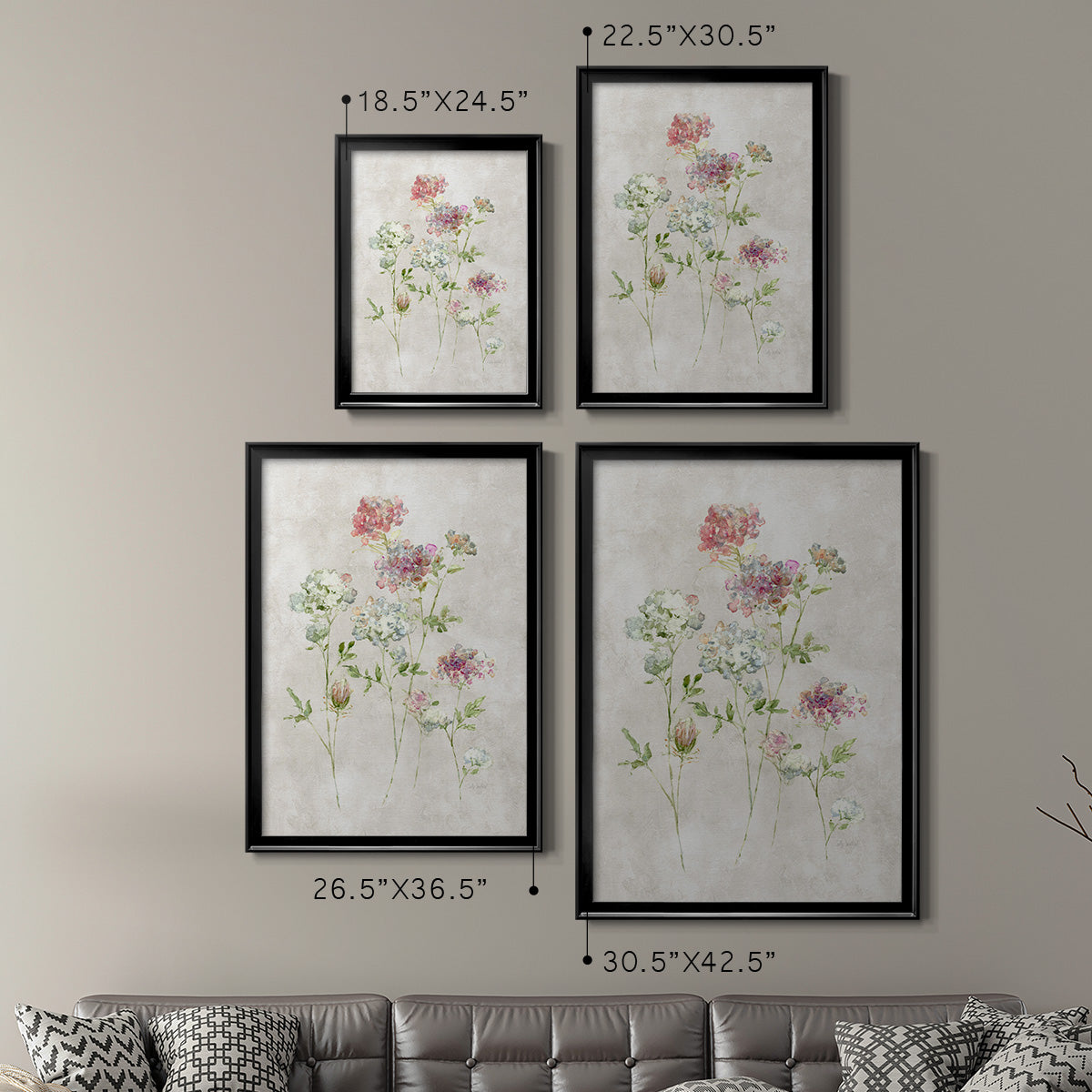 Soft Lace I - Modern Framed Canvas Print