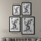 Graphite Abstract II - Modern Framed Canvas Print