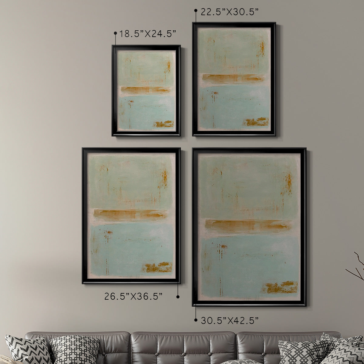 Soft Sided - Modern Framed Canvas Print