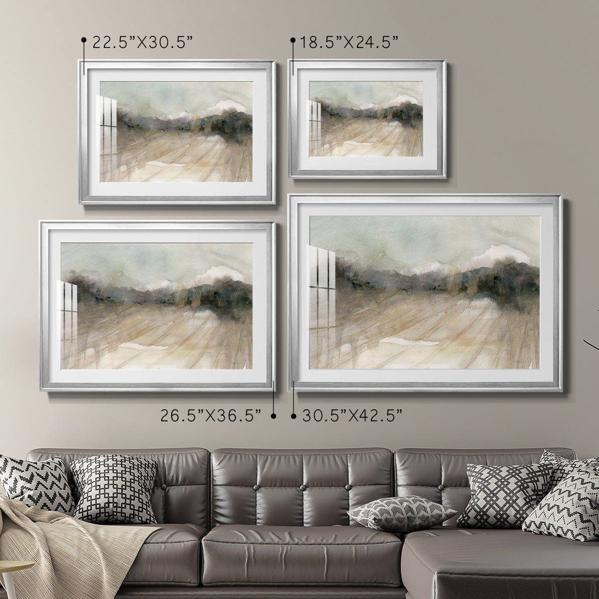 Abstract Field - Modern Framed Art Print
