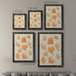 Size comparison chart for a set of two black barnwood framed canvas prints.