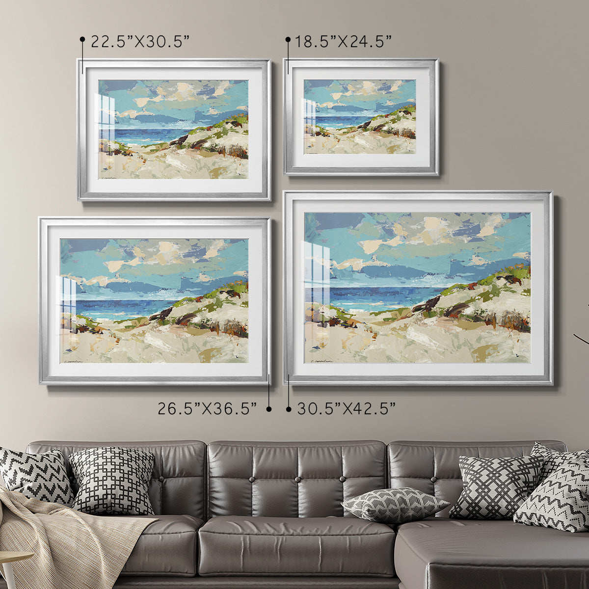 Dunes I Premium Framed Print - Ready to Hang