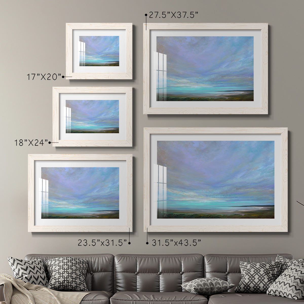 Coastal Views III - Barnwood Framed Art Print