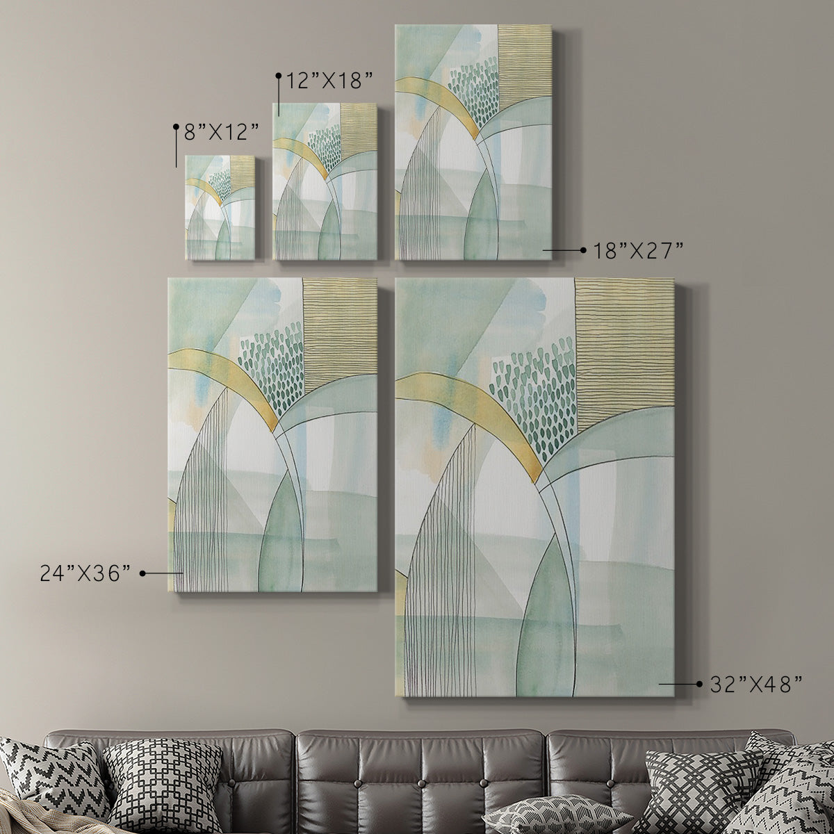 Mint Reflection I - Canvas Art Print