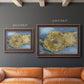 Two Cut Sunflowers - Ornate Framed Canvas Print