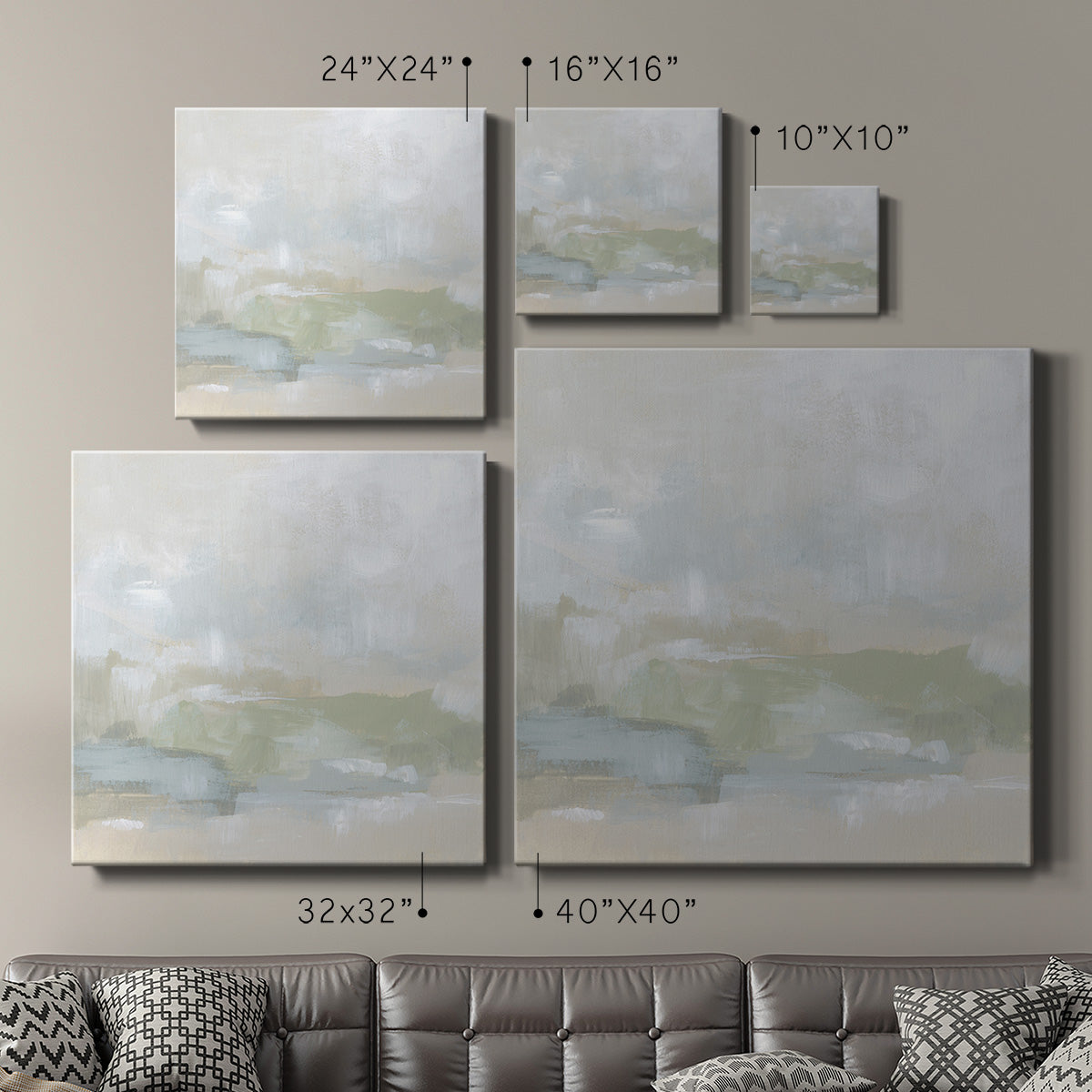 Tonal Horizon I - Canvas Art Print