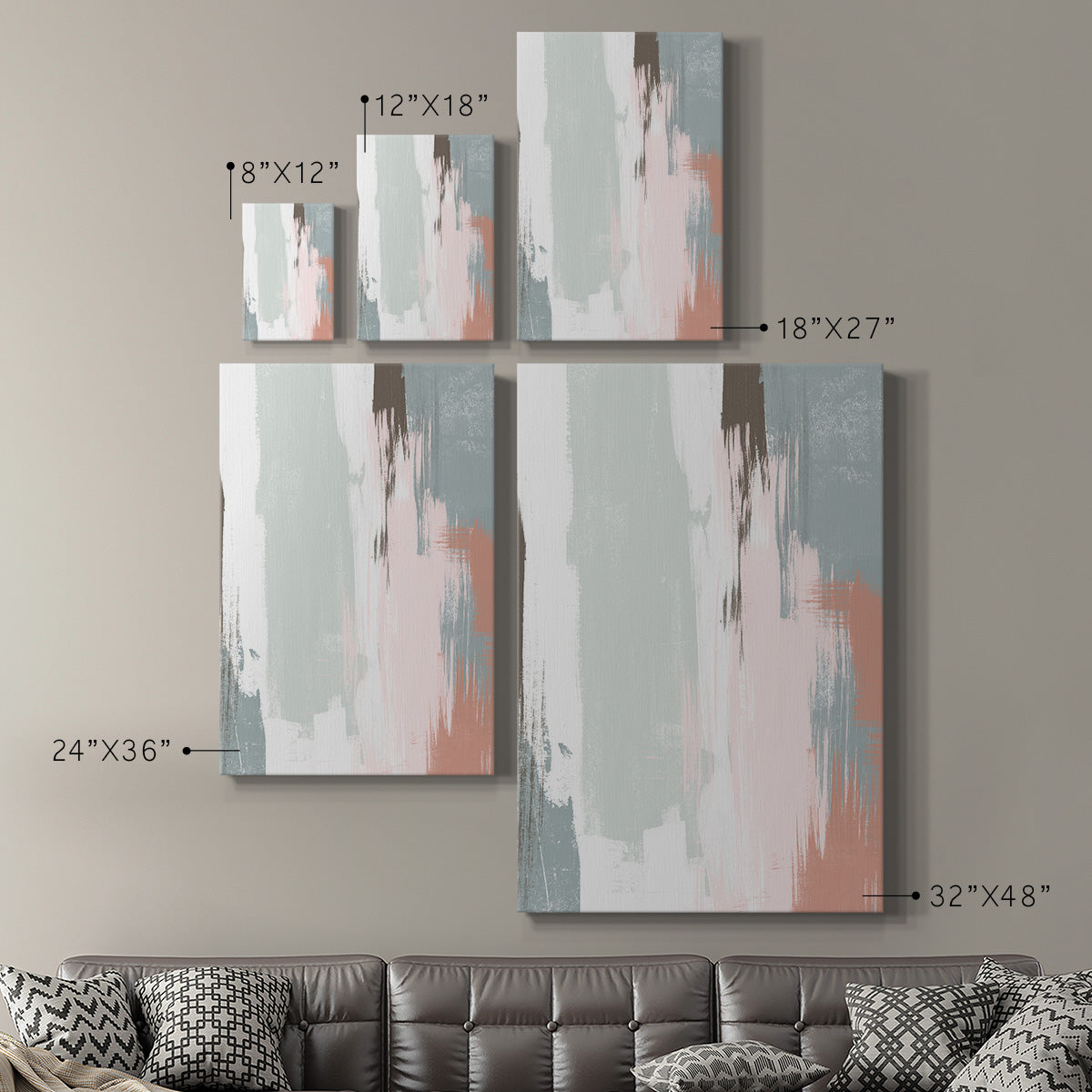 Sandstone Peel III Premium Gallery Wrapped Canvas - Ready to Hang