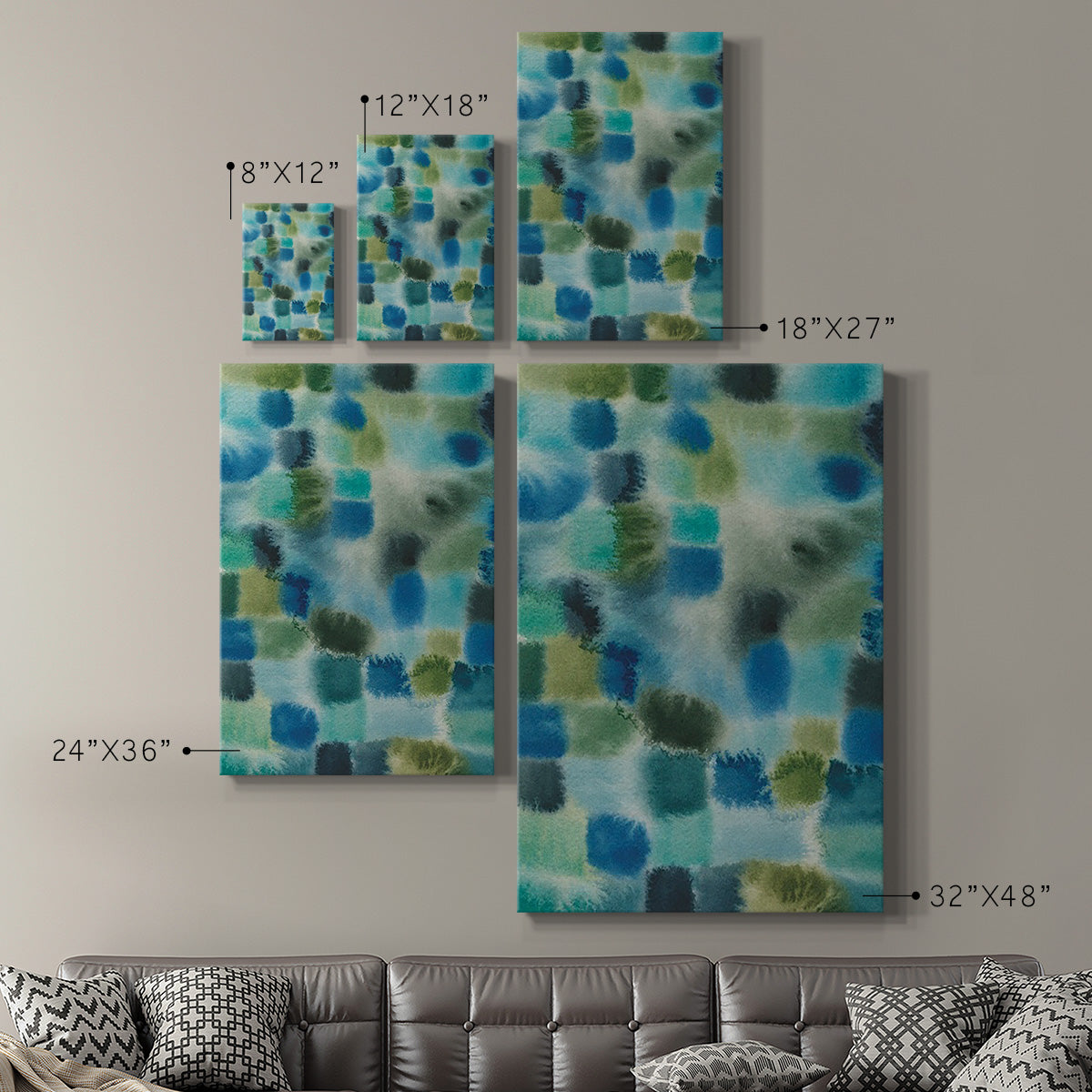 Earthy Plexus I Premium Gallery Wrapped Canvas - Ready to Hang