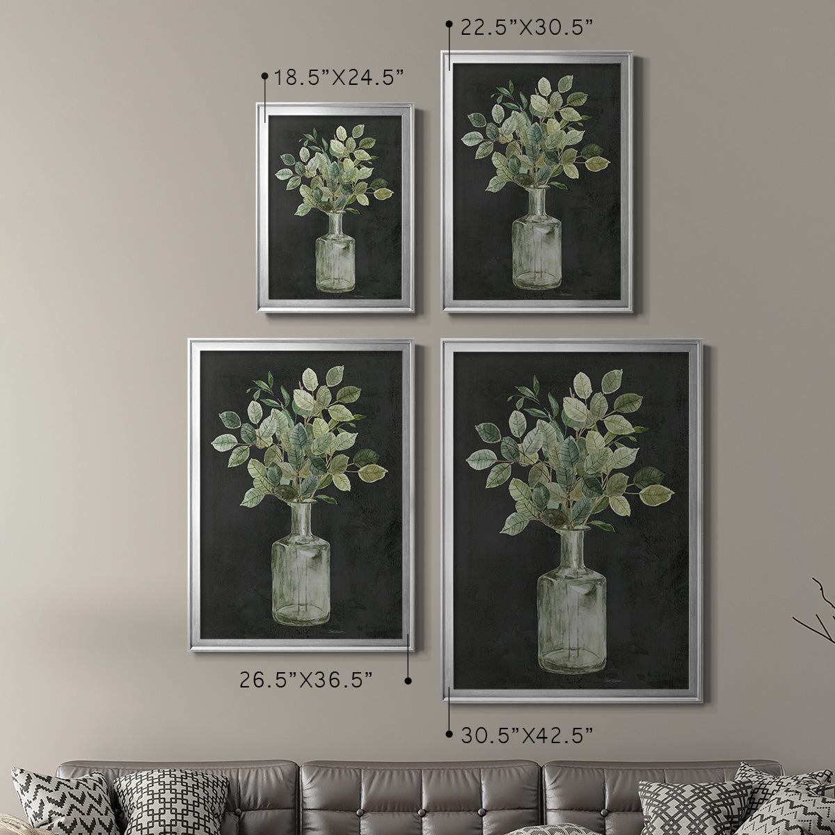 Artisanal Bouquet II - Modern Framed Canvas Print