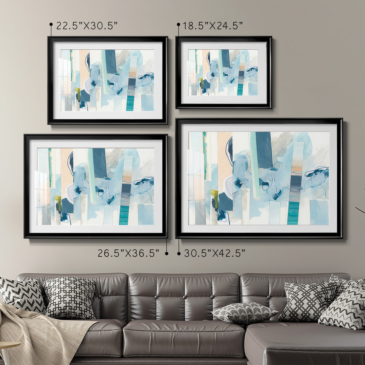 Liquid Strata II - Modern Framed Art Print