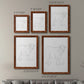 Size comparison chart for a set of two maple barnwood framed canvas prints.