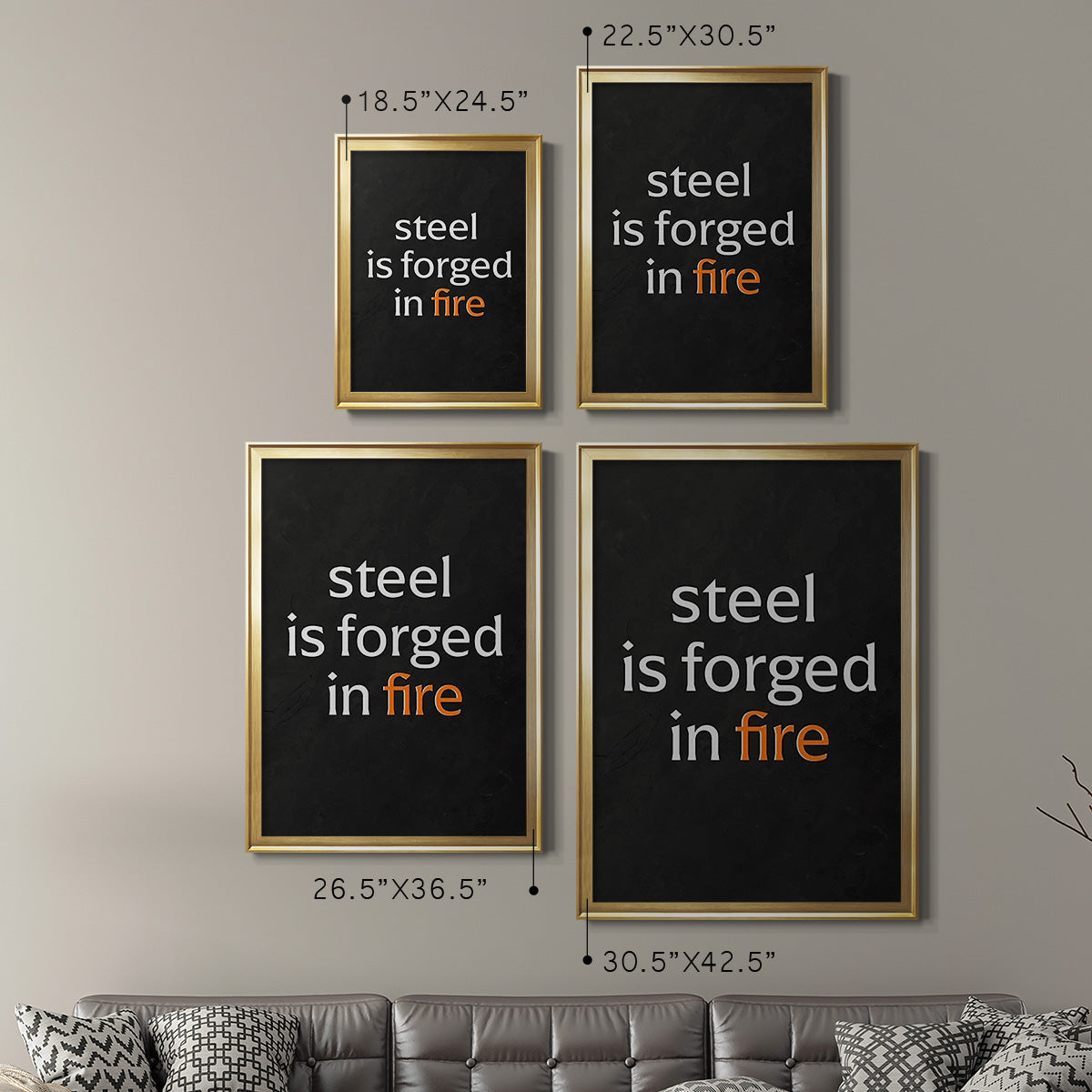 Bro-Inspo III - Modern Framed Canvas Print