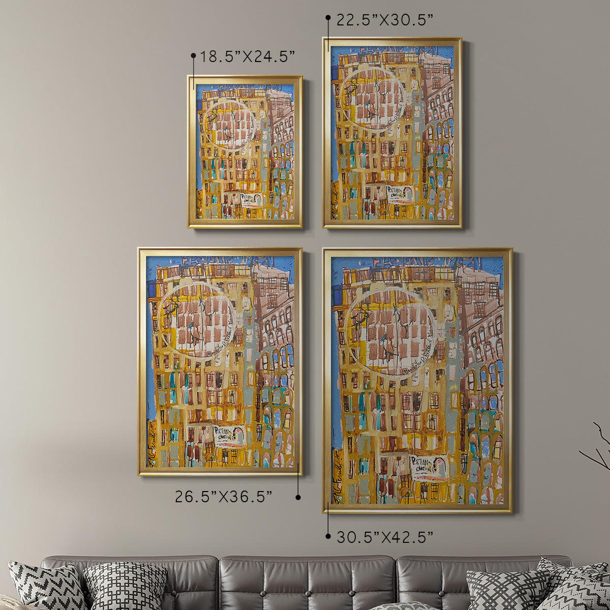 Bandaloo II - Modern Framed Canvas Print