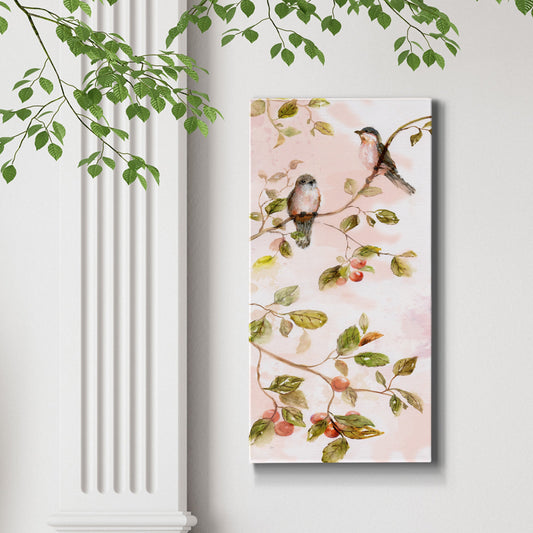 Blushing Birds I - Premium Gallery Wrapped Canvas - Ready to Hang