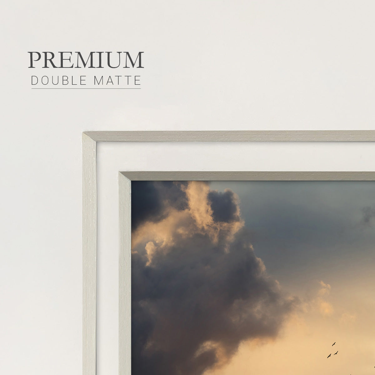 Soaring High Above Premium Framed Print Double Matboard