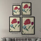 Colored Floral I - Modern Framed Canvas Print