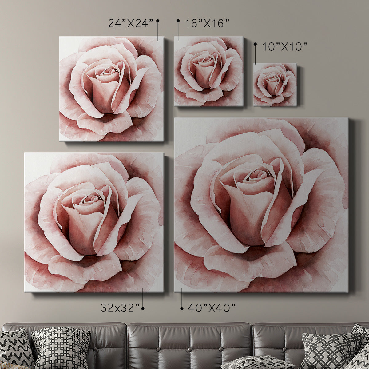 Pink Rose II - Canvas Art Print