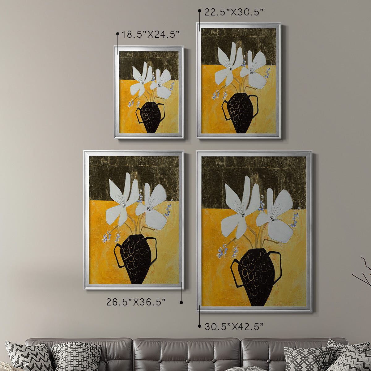 Enjoying The Company We Keep - Modern Framed Canvas Print