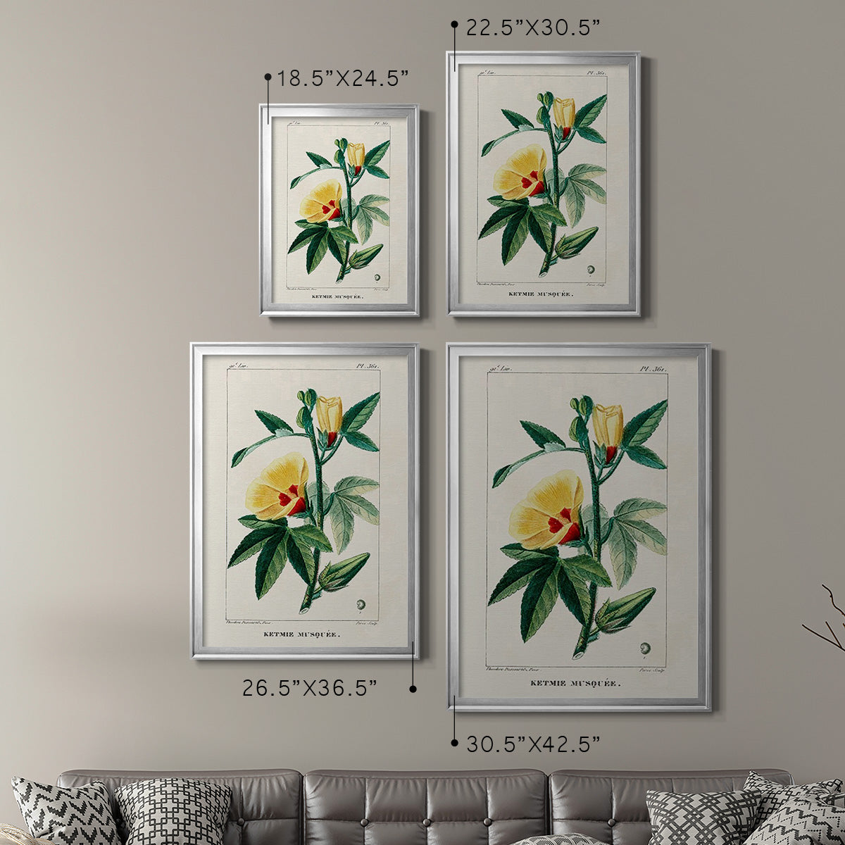 Turpin Tropical Botanicals VI - Modern Framed Canvas Print