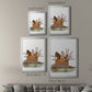 Squirrels In Pumpkin Wheelbarrow - Modern Framed Canvas Print