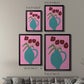 Modern Blooms IV - Modern Framed Canvas Print