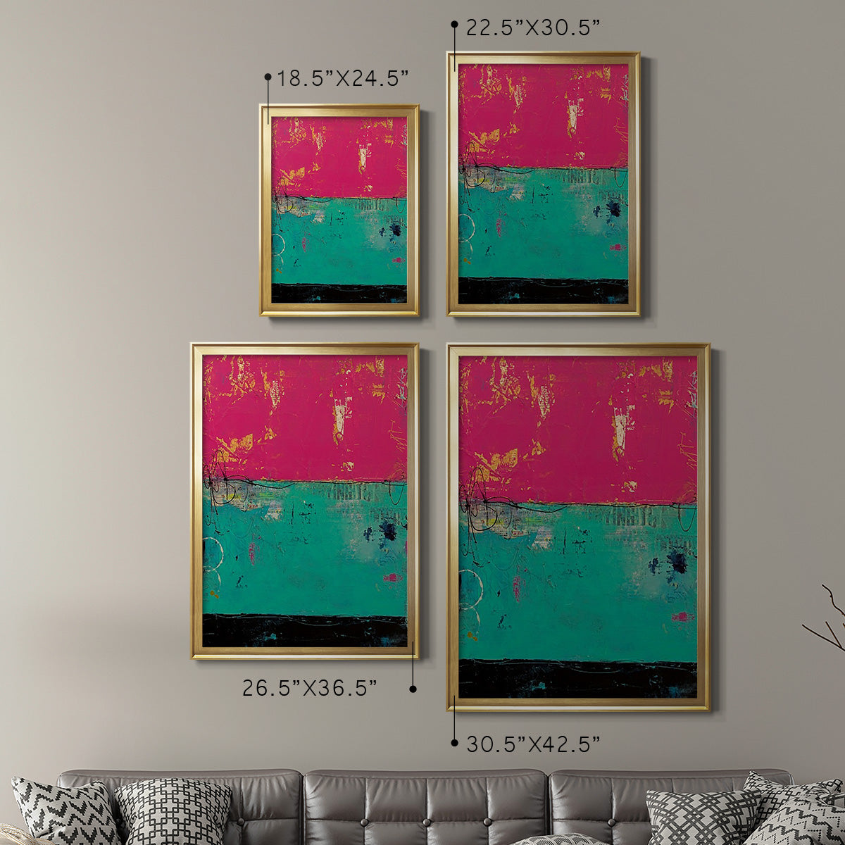 Good Mood - Modern Framed Canvas Print