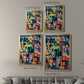 Connected Colors I - Modern Framed Canvas Print