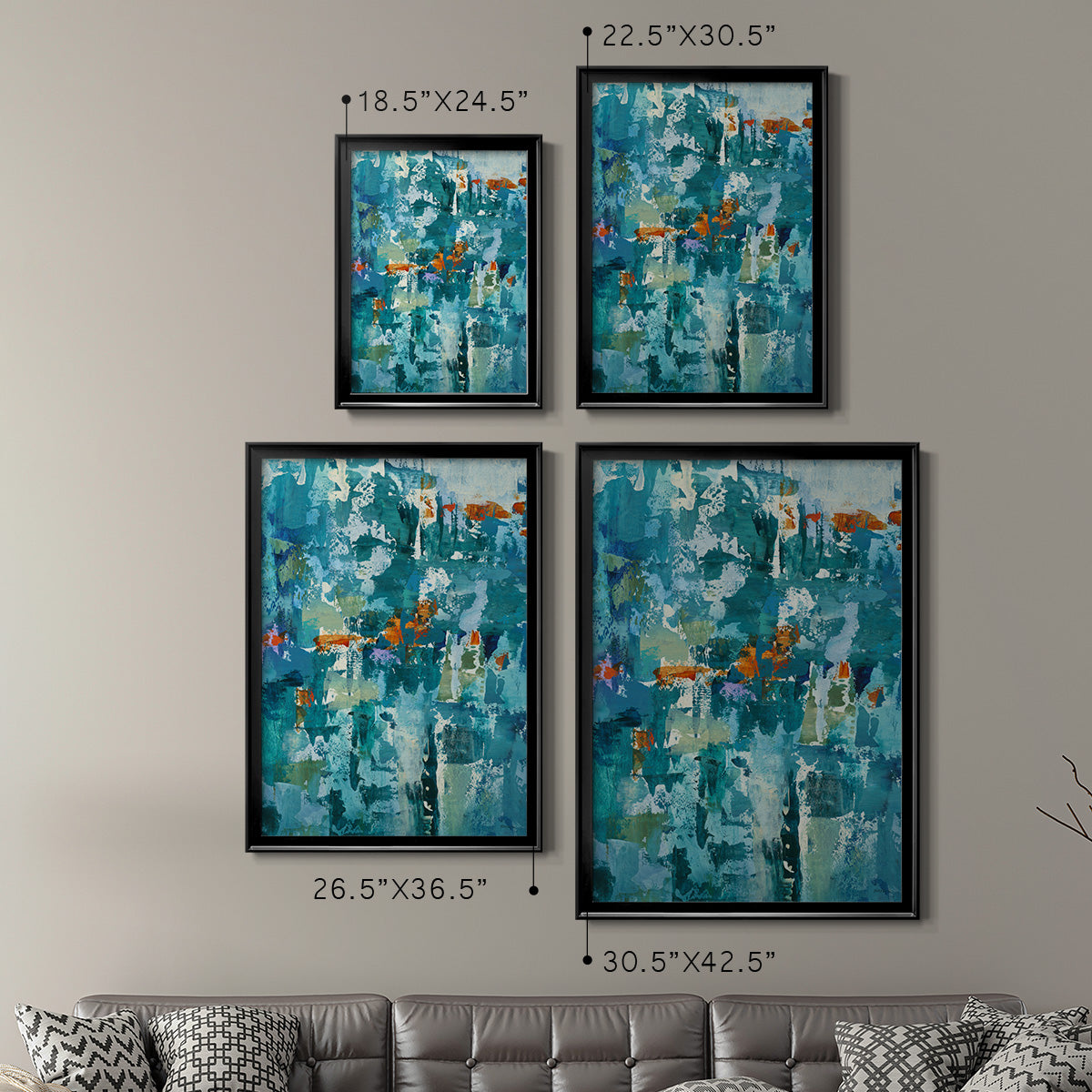 Reticent I - Modern Framed Canvas Print