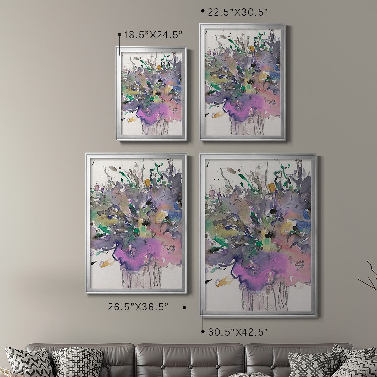 All that Glitters II - Modern Framed Canvas Print