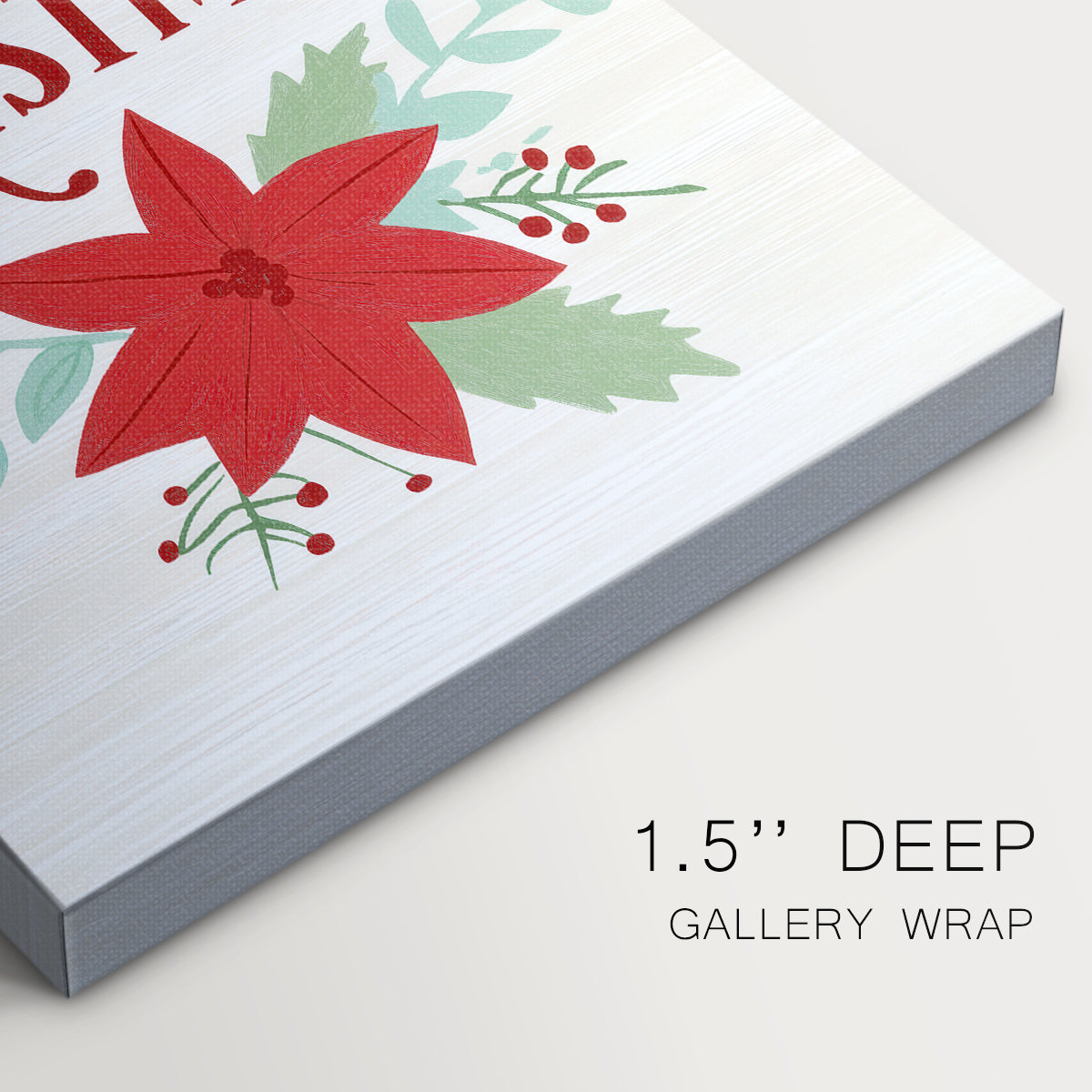 Holly-Red Cottage Green - Canvas Art Print