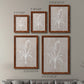 Size comparison chart for a set of two maple barnwood framed canvas prints.