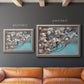 Color-rich dogwood floral photography in an ornate vintage silver frame shown in multiple size options.