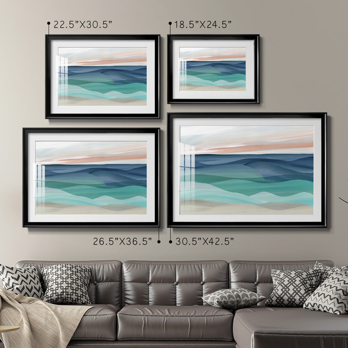 Shifting Seas Premium Framed Print - Ready to Hang