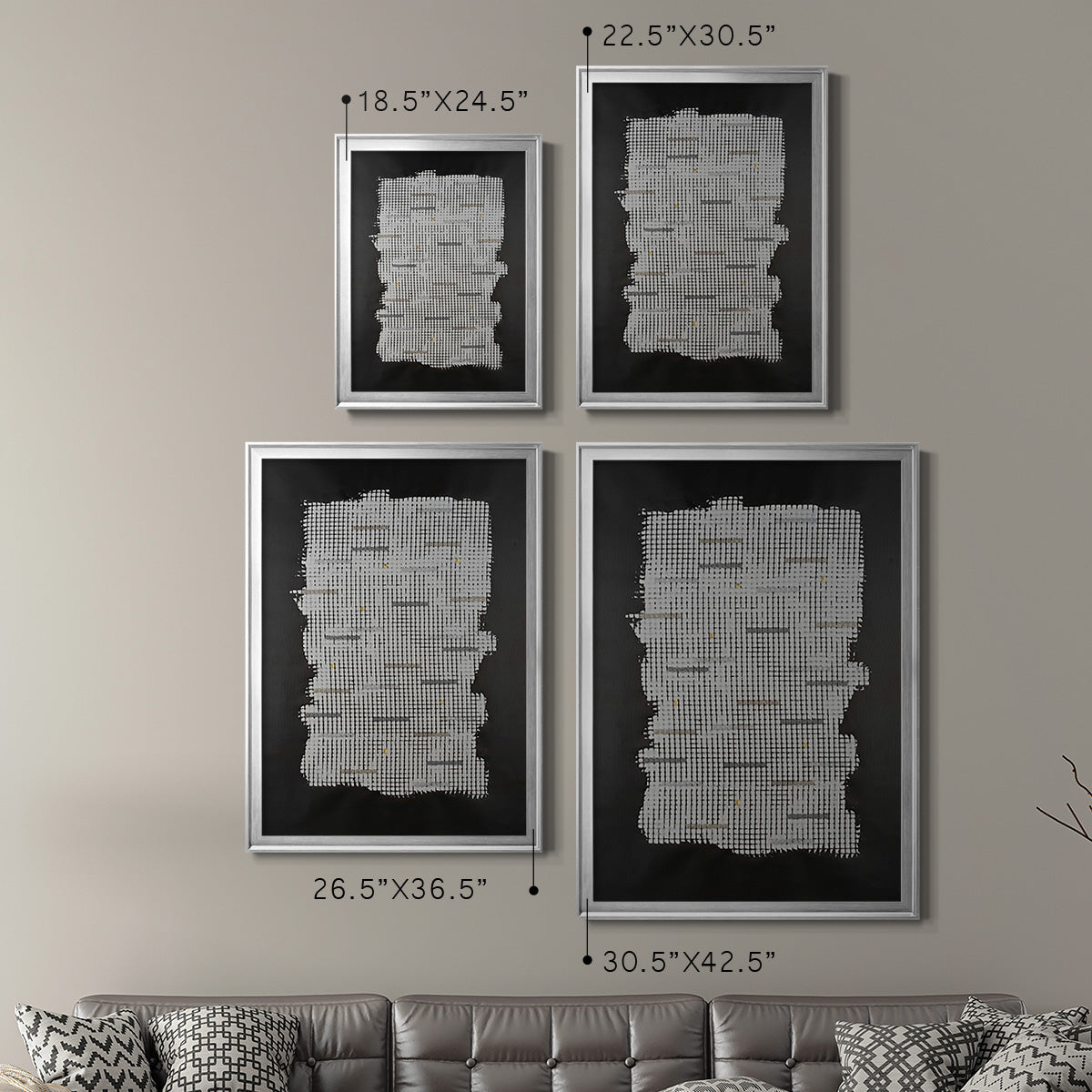 Bits & Bytes I - Modern Framed Canvas Print