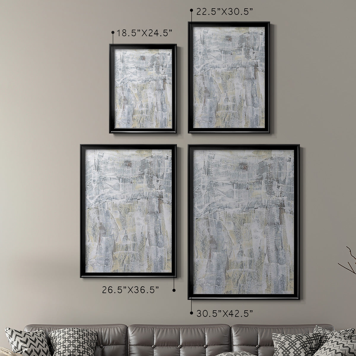 Ghost Town I - Modern Framed Canvas Print