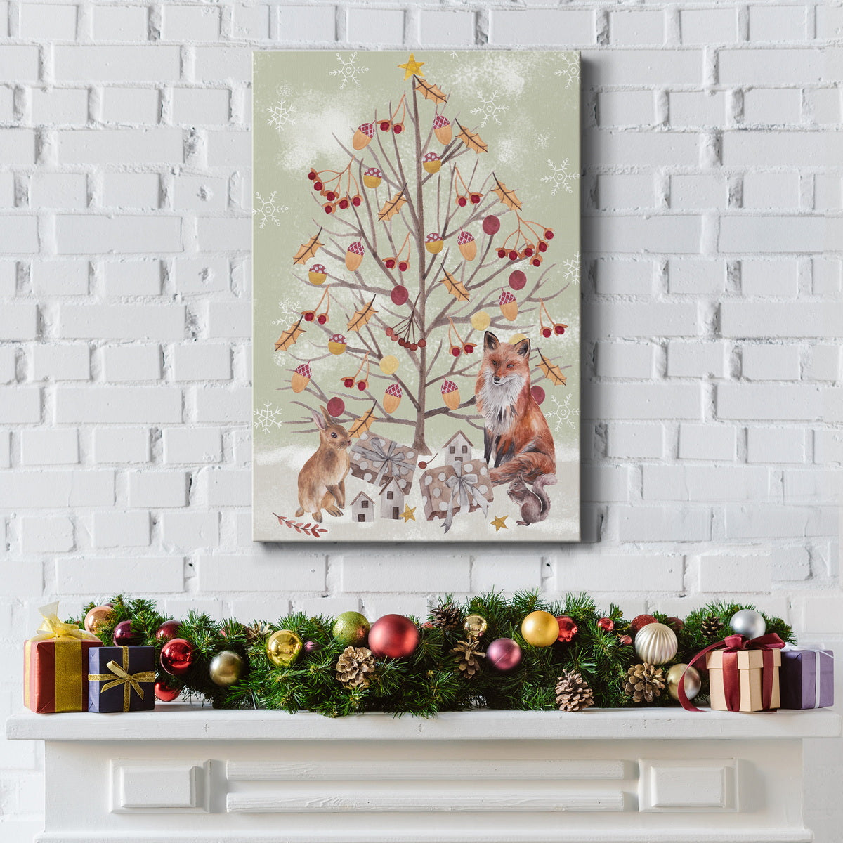 Christmas Time Collection B Premium Gallery Wrapped Canvas - Ready to Hang