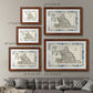 Bordered Map of England & Wales-Premium Framed Print - Ready to Hang