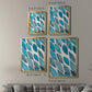 Patterned Leaf Shapes I - Modern Framed Canvas Print