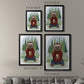 Lumberjack Bear Latte - Modern Framed Canvas Print