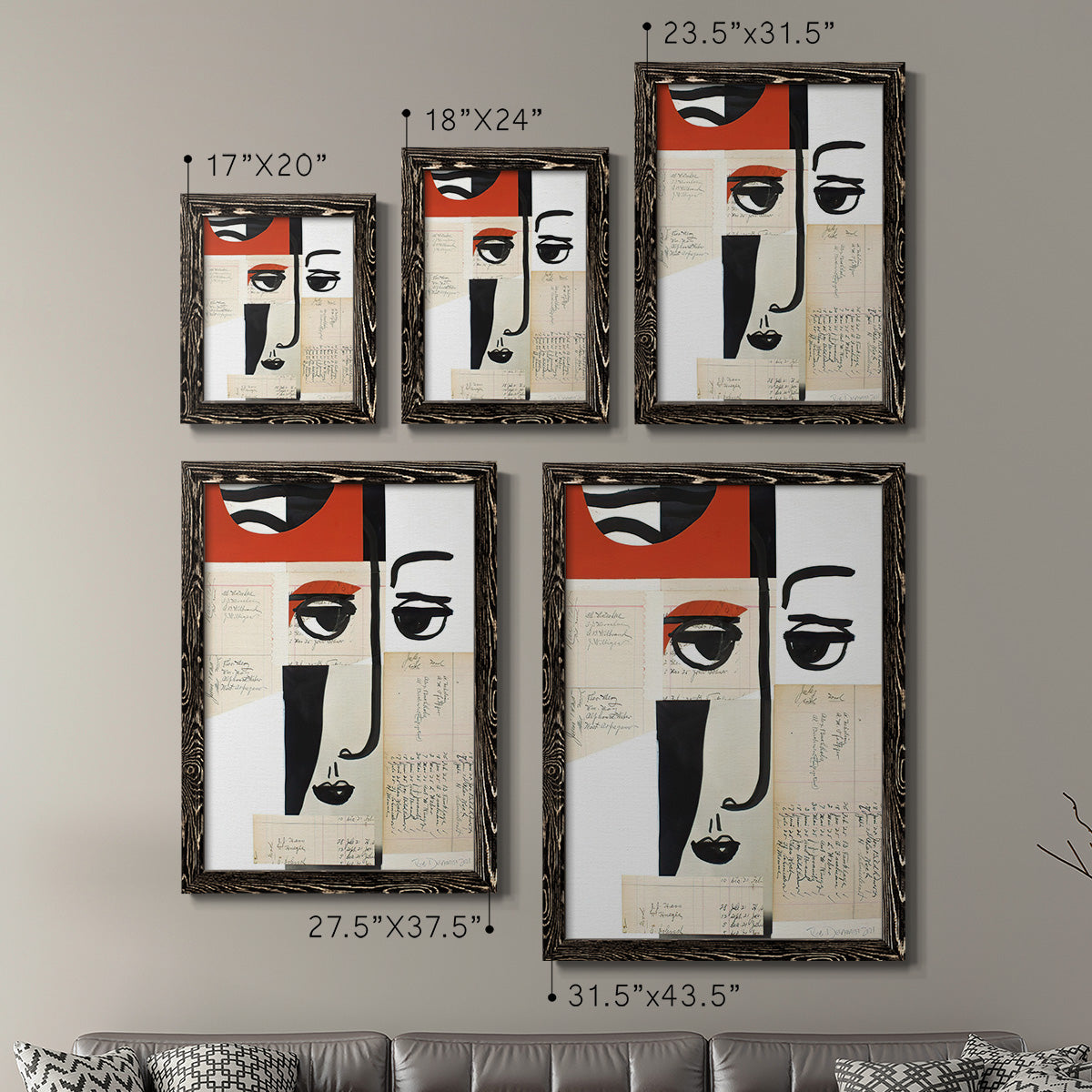 Faces of A Century III - Premium Framed Canvas 2 Piece Set - Ready to Hang