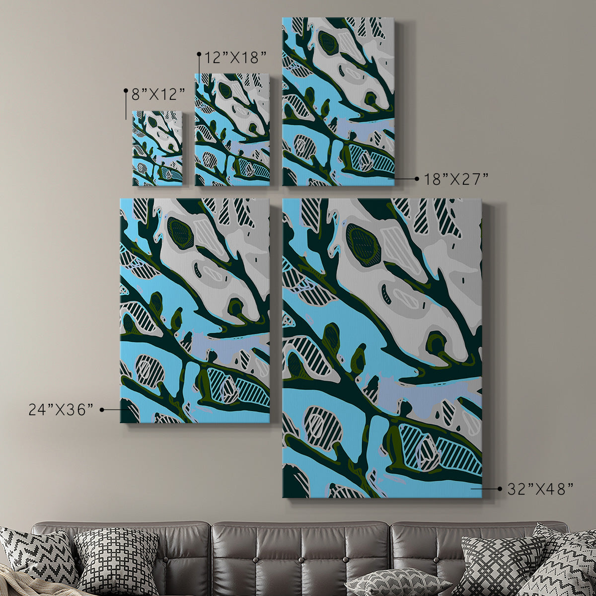 Abstract Tree Limbs I Premium Gallery Wrapped Canvas - Ready to Hang