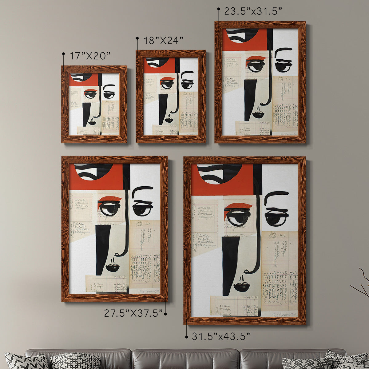 Faces of A Century III - Premium Framed Canvas 2 Piece Set - Ready to Hang